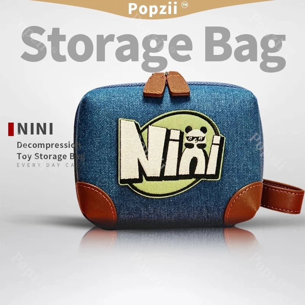 Nini EDC Borsa portaoggetti per giocattoli antistress per adulti Borsa da trasporto per esterni EDC Push Slider Fidget Spinner