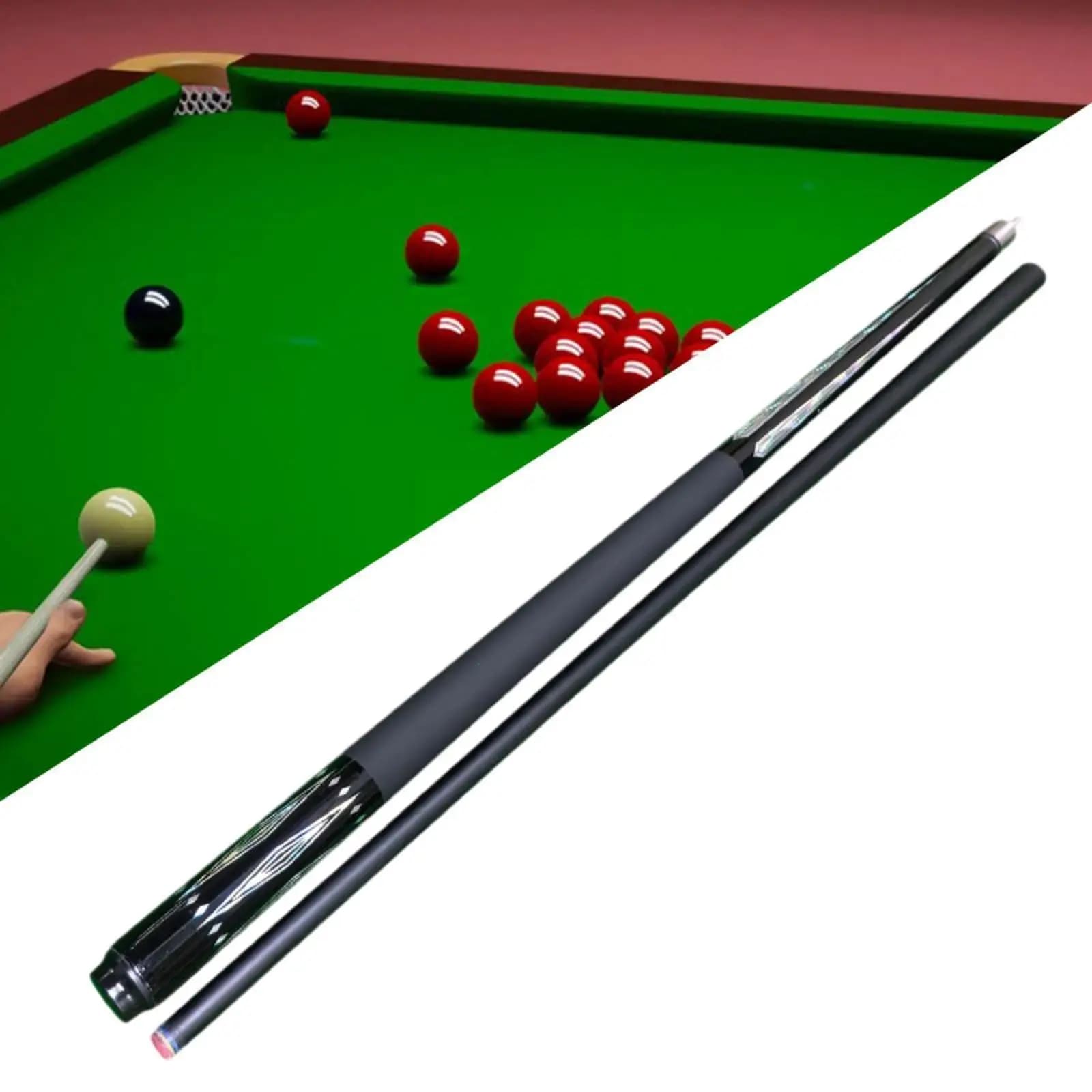 Pool Cue Professional 58" with 13mm Tip Lightweight Cue for Pool Table Billiard Bar Carbon Fiber 1/2 Split for Men Women