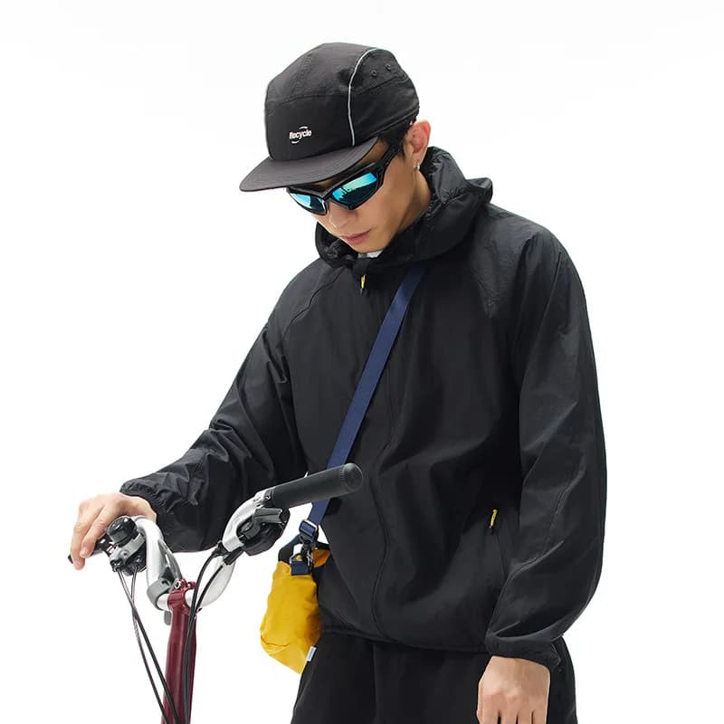 UPF 100+ Unisex Hooded Sun Protection Jacket for Outdoor Sports | Water - Resistant Breathable Color - Blocked Lightweight Coat
