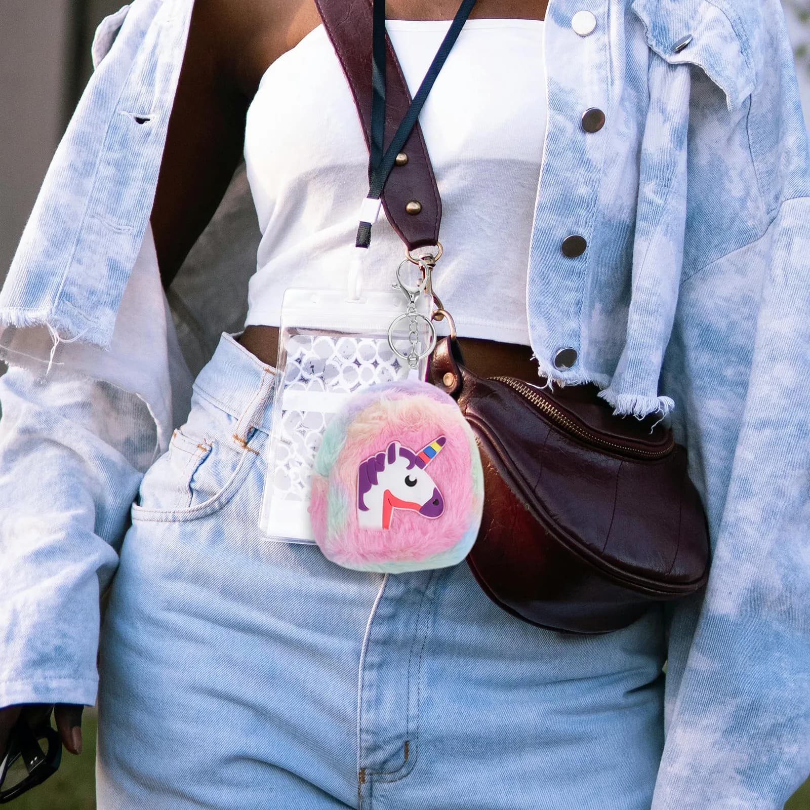 Unicorn Coin Purse for Women Small Zipper Pouch Cute Cartoon Change Wallet Lightweight Compact Lipstick and Coins Holder Gift