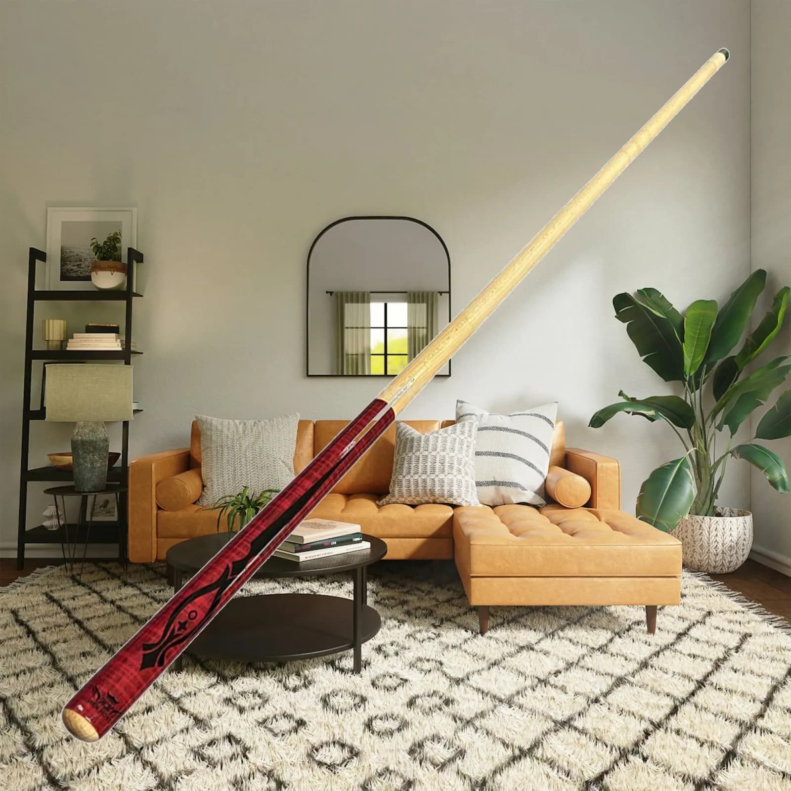 Professional Jump Cue Wooden Billiard Pool Stick Large Tip Break Cue for Billiards and Pool Training