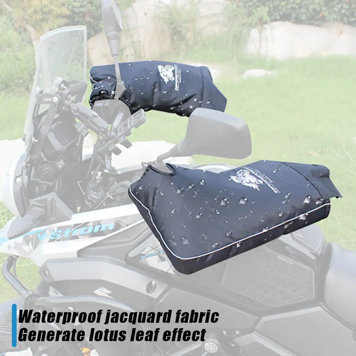 Motorcycle Scooter Bicycle Windproof Rainproof Winter Keep Warm Hot Protect Handlebar Handle Large Guard Gloves