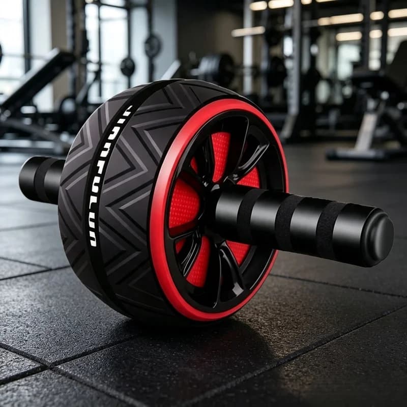 Non Slip Ab Roller Wheel Durable Abdominal Core Workout Home Gym Fitness Equipment For Men Women