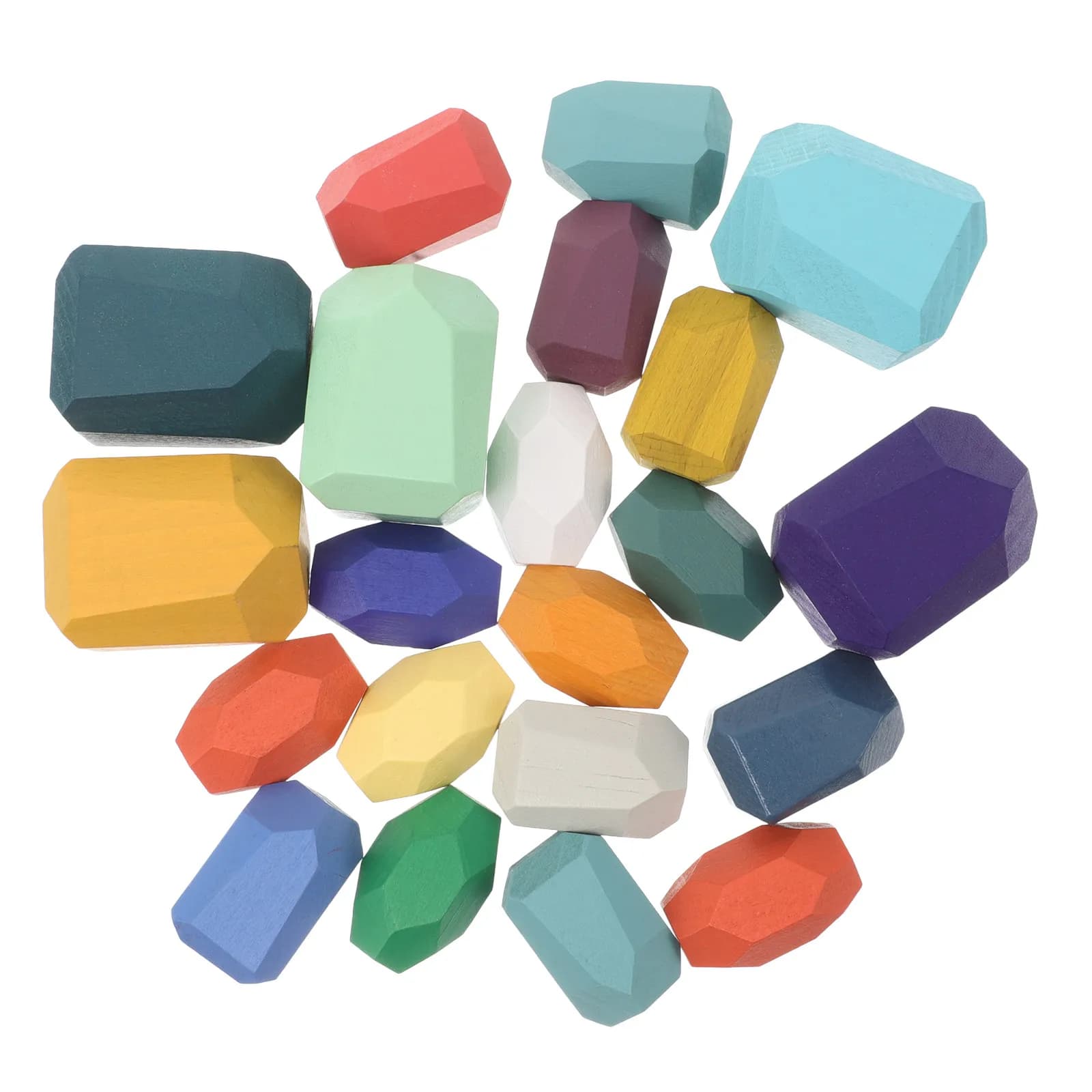 Set di Blocchi Impilabili in Legno Montessori, Gioco Educativo per l'Equilibrio e lo Sviluppo Cognitivo dei Bambini, Kit di Costruzione per lo Sviluppo Precoce