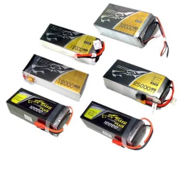 Format Tattu 12000 16000 22000 25000mah Model Drone 6S Format High Voltage Battery