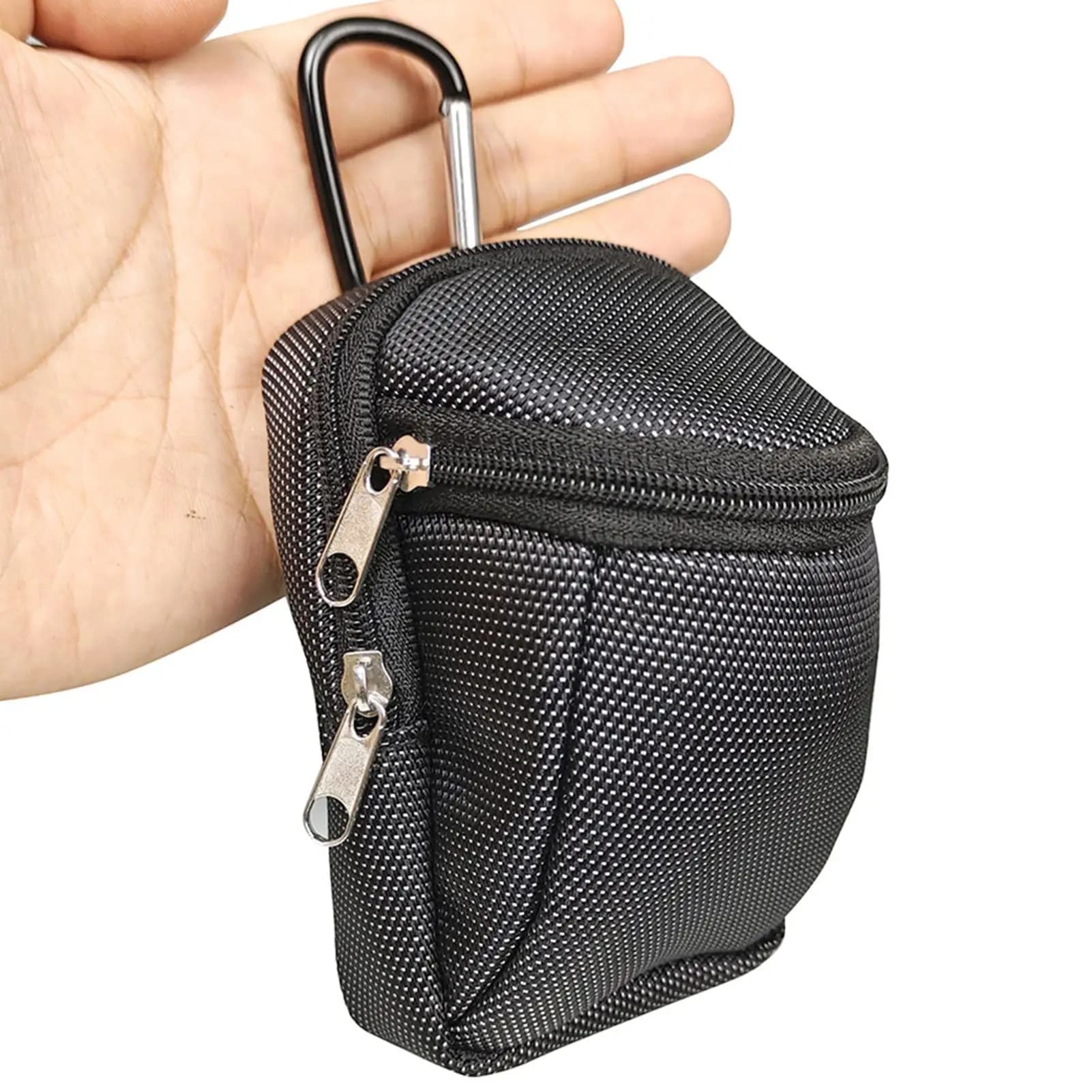 Waterproof Golf Ball Bag Waist Pouch Portable Golfer Accessories Organizer Durable Golf Ball Sack for Driving Range Backyard