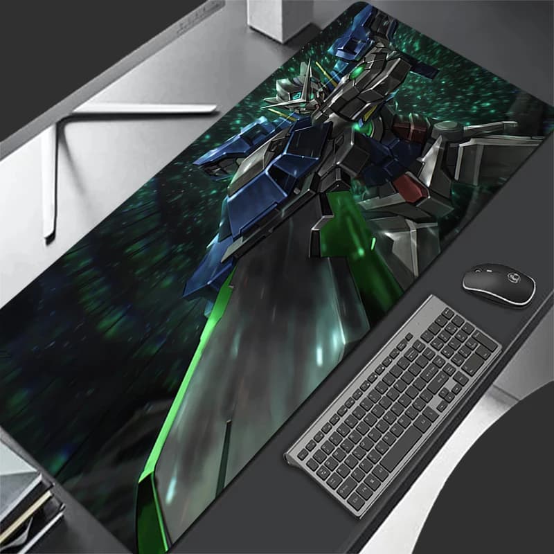 Tappetino per mouse Lockedge XXL Accessori da gioco Tappetino per mouse per tastiera da computer Gamer Desk M-mechanical Warrior G-gundam Mousepad per regalo