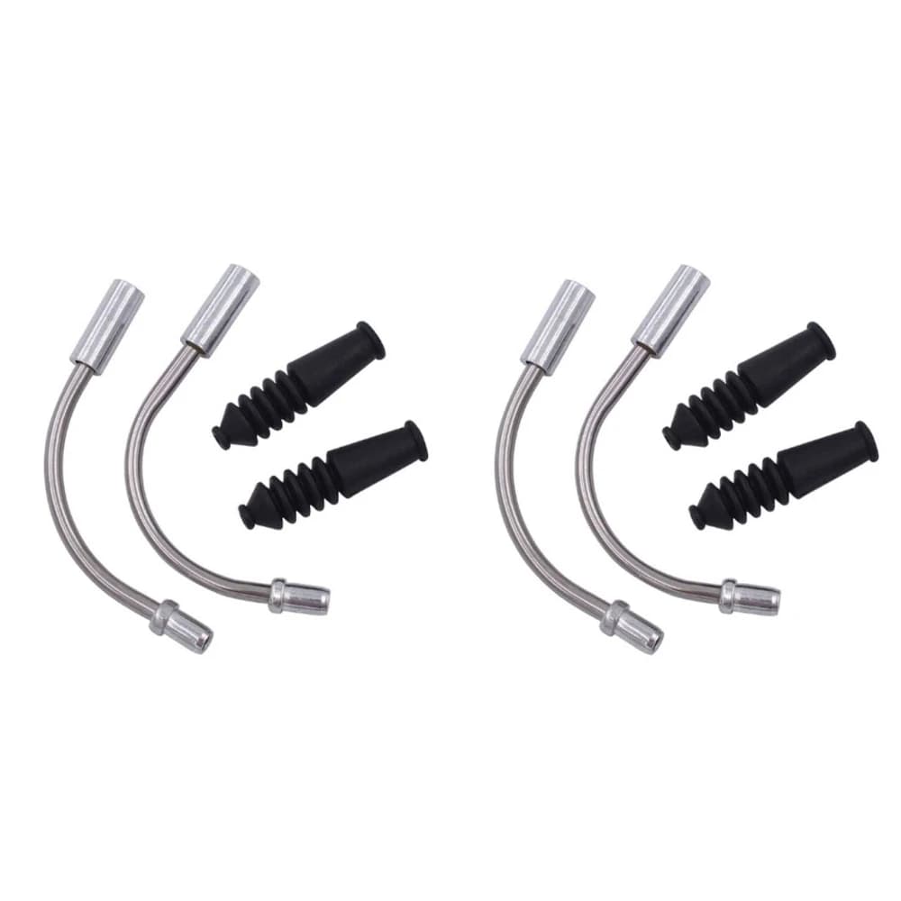 Set di 8 Guide per Cavi V-Brake con Tappi e Guaine in Gomma per Mountain Bike e Bici da Strada