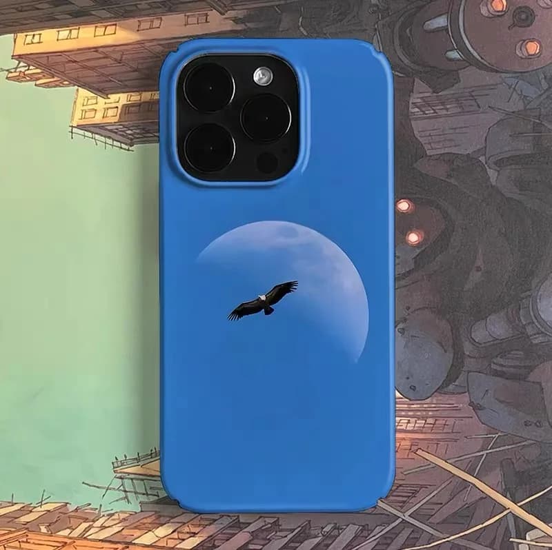 Blue Sky Flying Eagle Phone Case for IPHONE 17 Air 16E 15 PROMAX 14 15Plus 13 12 MINI 11PRO 16Plus XR XS MAX Acrylic Phone Cover