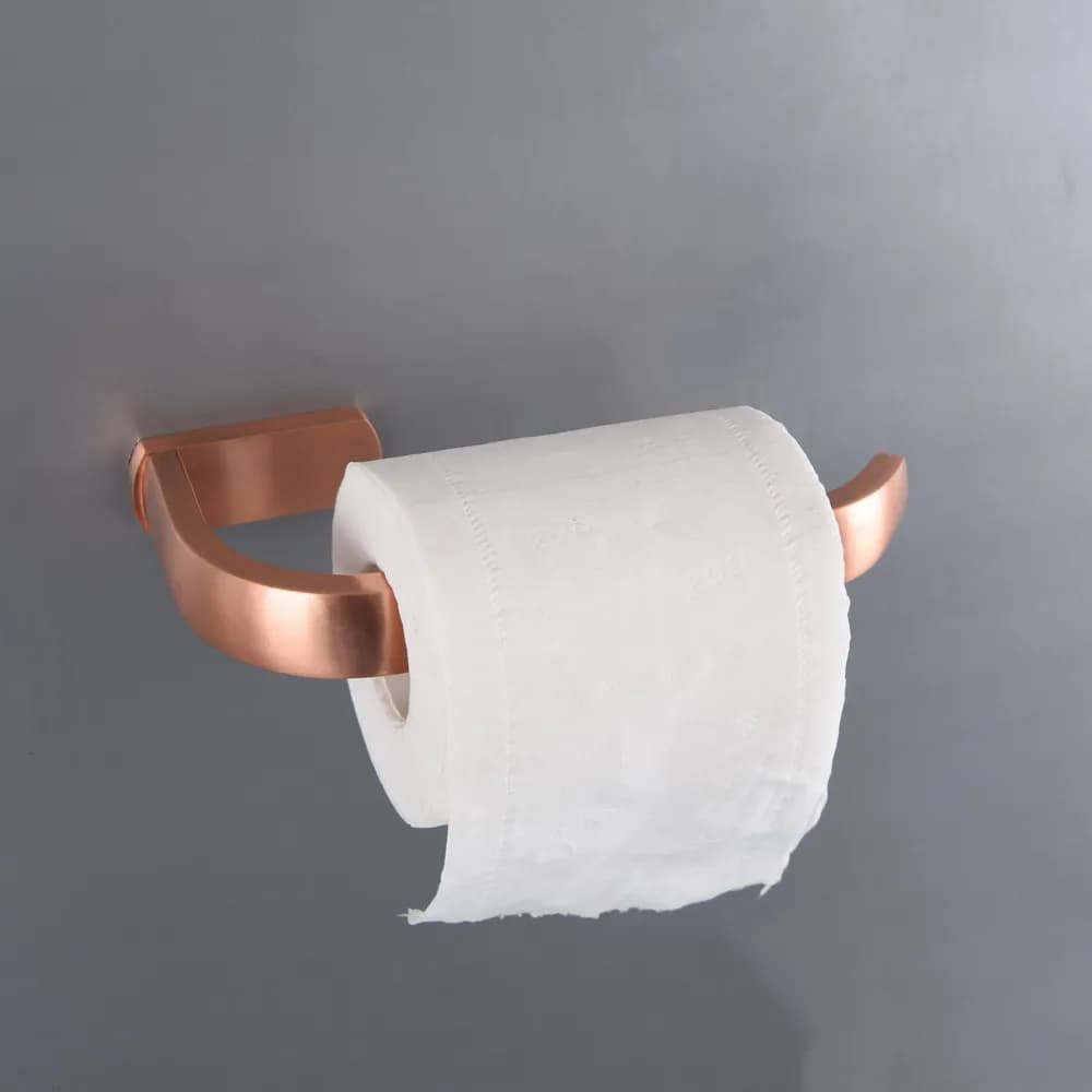 Accessorio da bagno in ottone rame rosso antico, portarotolo di carta igienica a parete aba666