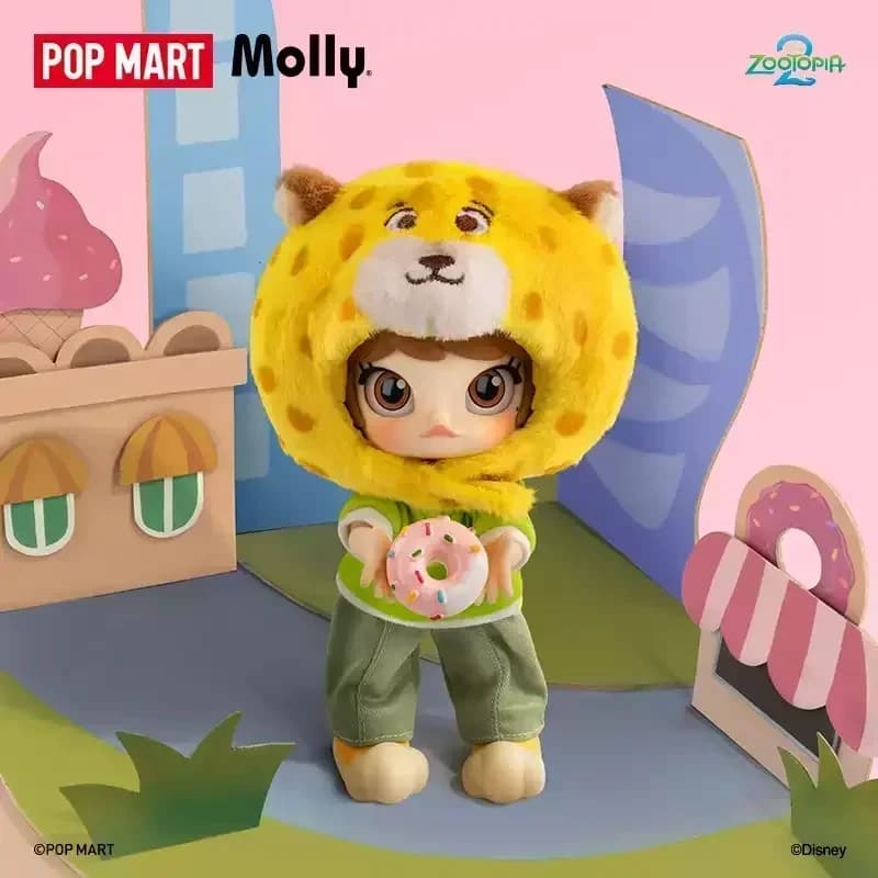 POPMART MOLLY ZOOTOPIA 2 Series 1/12 Scale Kawaii Anime Action Figure Blind Box - Surprise Collectible Mystery Dolls Gift
