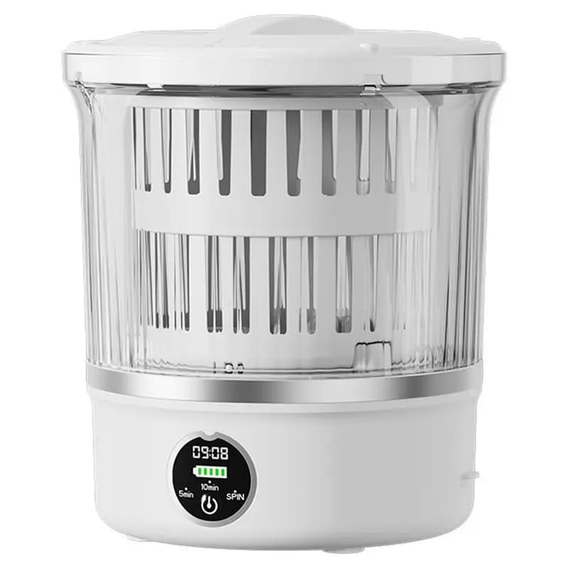 TEMPOROLOGIO DEL TEMPO daMini Travel Laptop Washing Machine for Clothes, Socks and Underwear with Centrifugal Function
