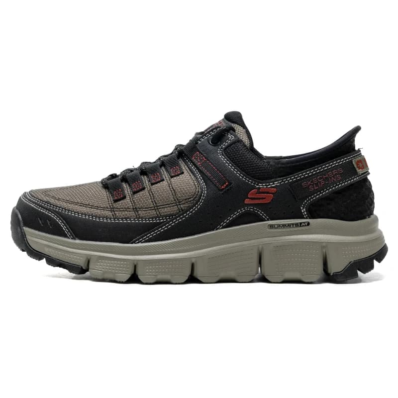 Skechers Men's Outdoor Hiking and Trail Shoes, Cushioning Sports Shoes, Breathable and Comfortable Running Shoes, Casual Shoes 237622-Olbk