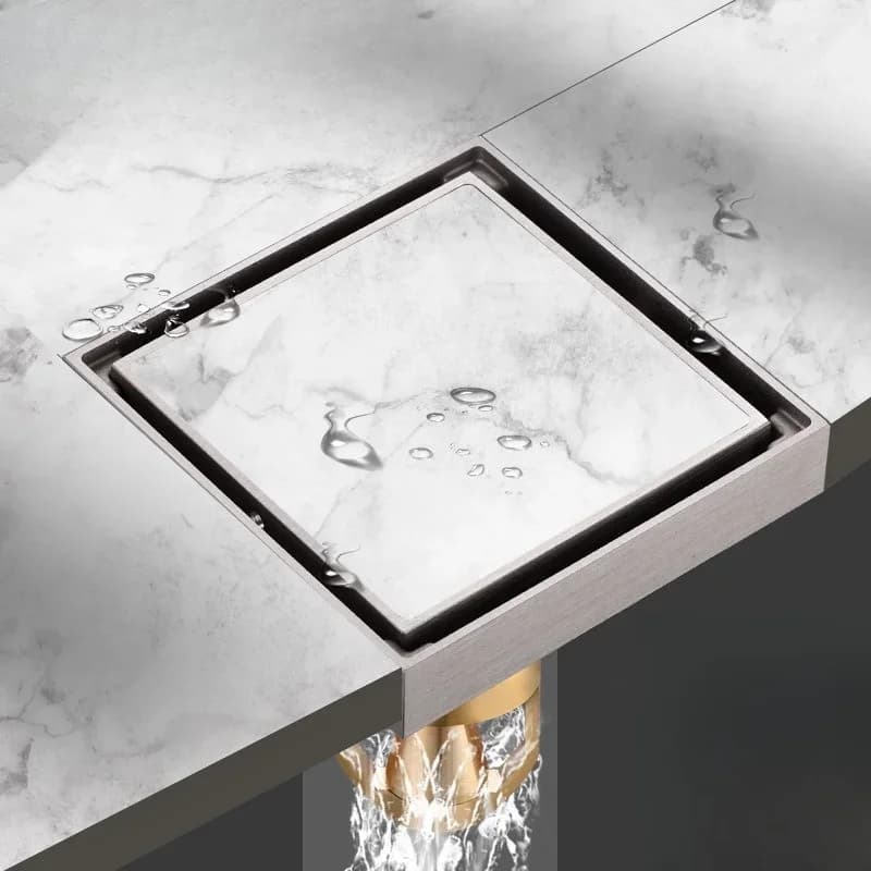 Invisible Floor Drain Magnetic Levitation Core Bathroom Large Displacement Shower Inlaid Tile Deodorizing Floor Drain