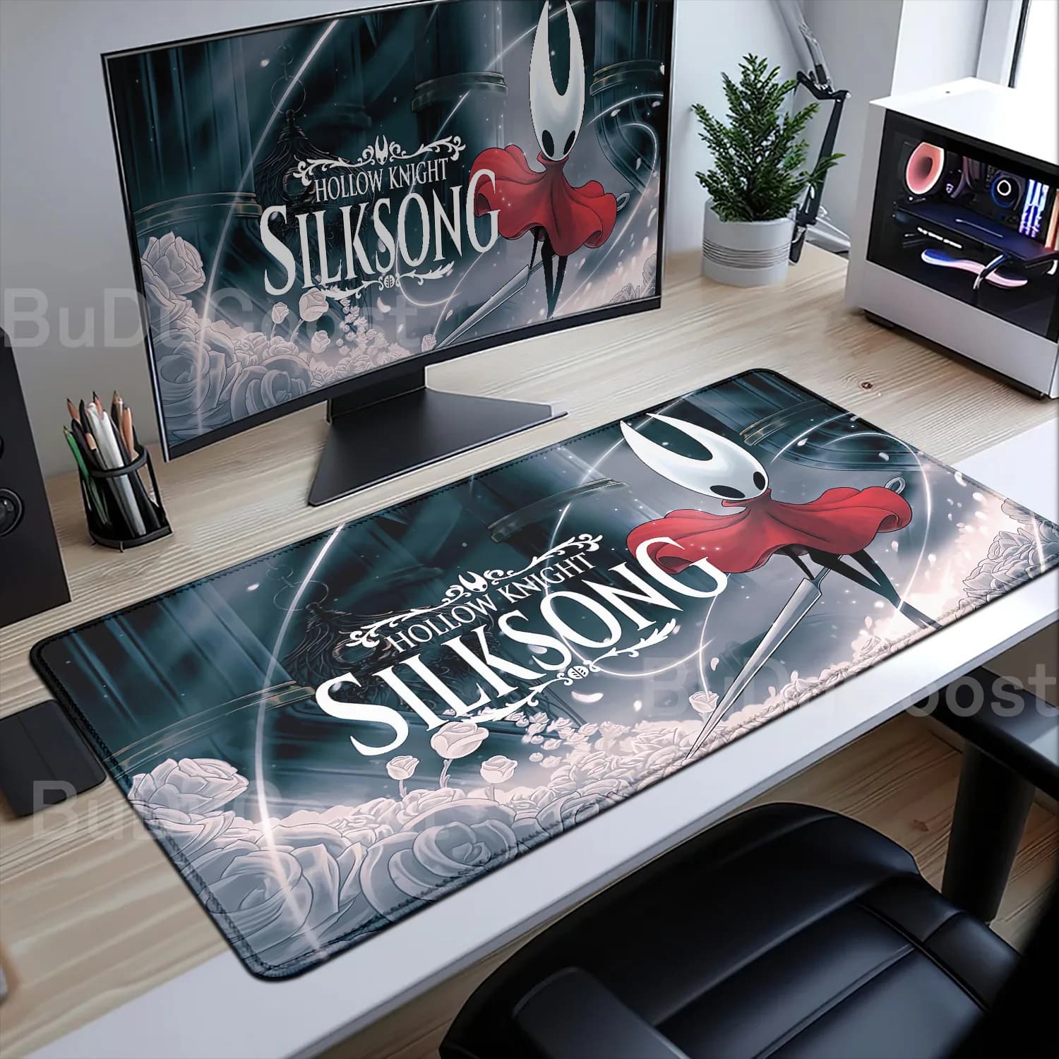 Nuovo Hollow Knight Silksong Tappetino da scrivania in gomma grande PC Mousepad Laptop Gaming Mouse Pad Accessori Tappetino per tastiera Tappetini per mouse per computer