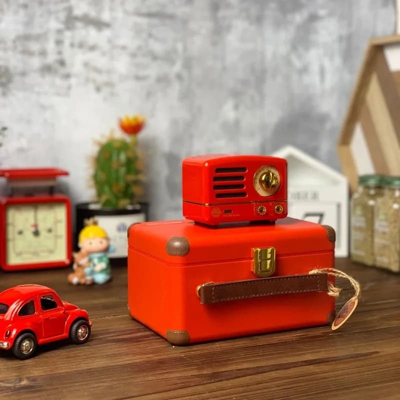 MUZEN Piccolo Principe OTR Altoparlante Radio FM Hippie Rosso Bluetooth Lettore musicale wireless in metallo MW-2A Regalo