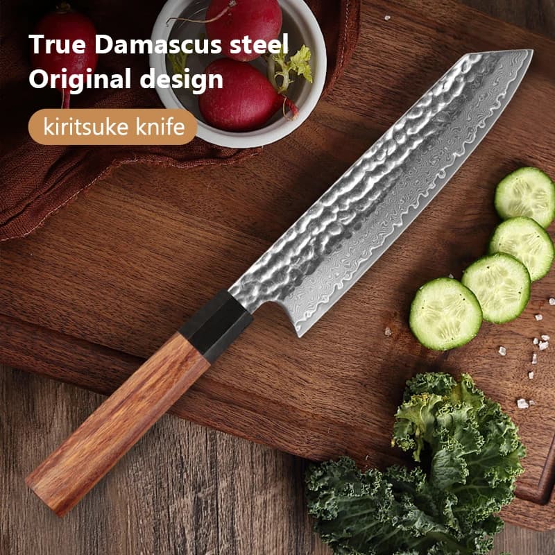 Professional Kiritsuke Knife 67 layer Damascus Steel Slicing Knife Slicing Knife Fruit Vegetable Kitchen Knife Cooking Tool