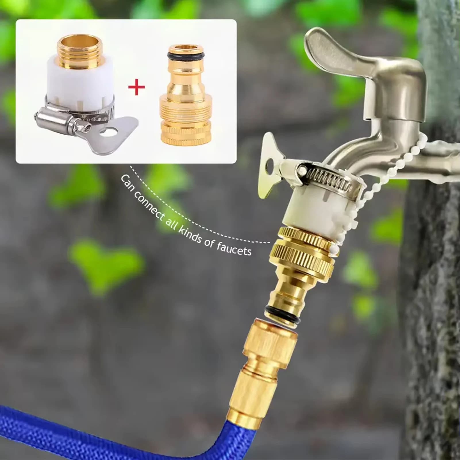 Connettore Rapido per Rubinetto, Robusto e Durevole, per Lavello Cucina/Doccia/Giardino