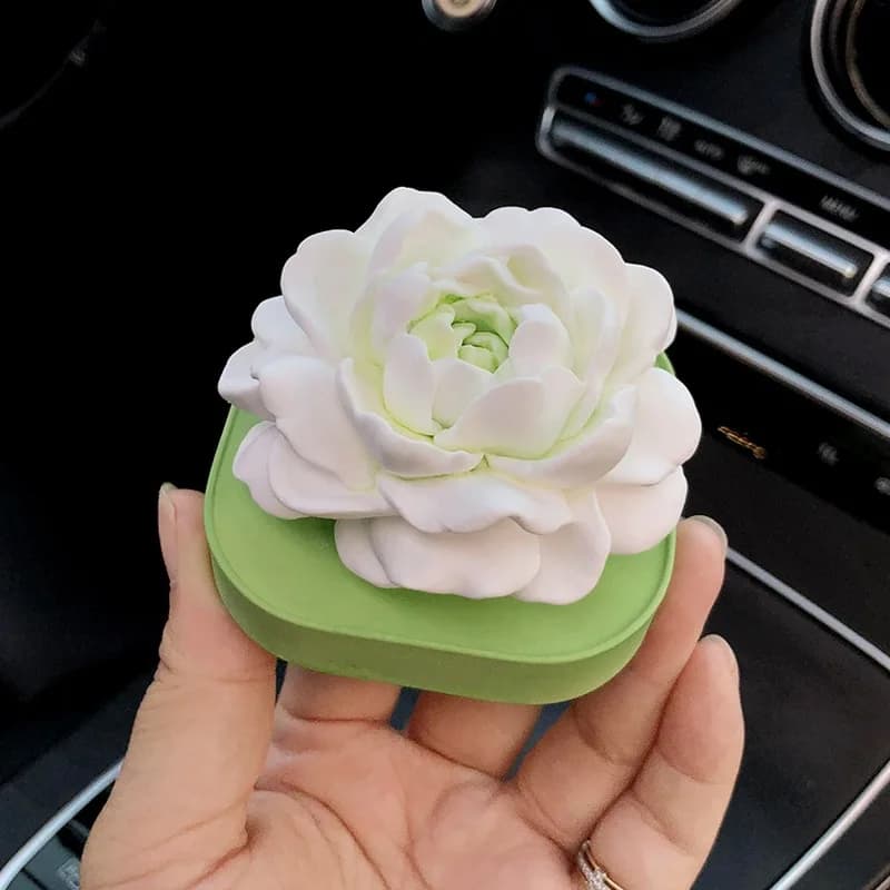 Stampi in gesso fiore di gelsomino 3D fai da te gesso profumato decorazione pendente fatta a mano candela per aromaterapia stampo in silicone regalo artigianale