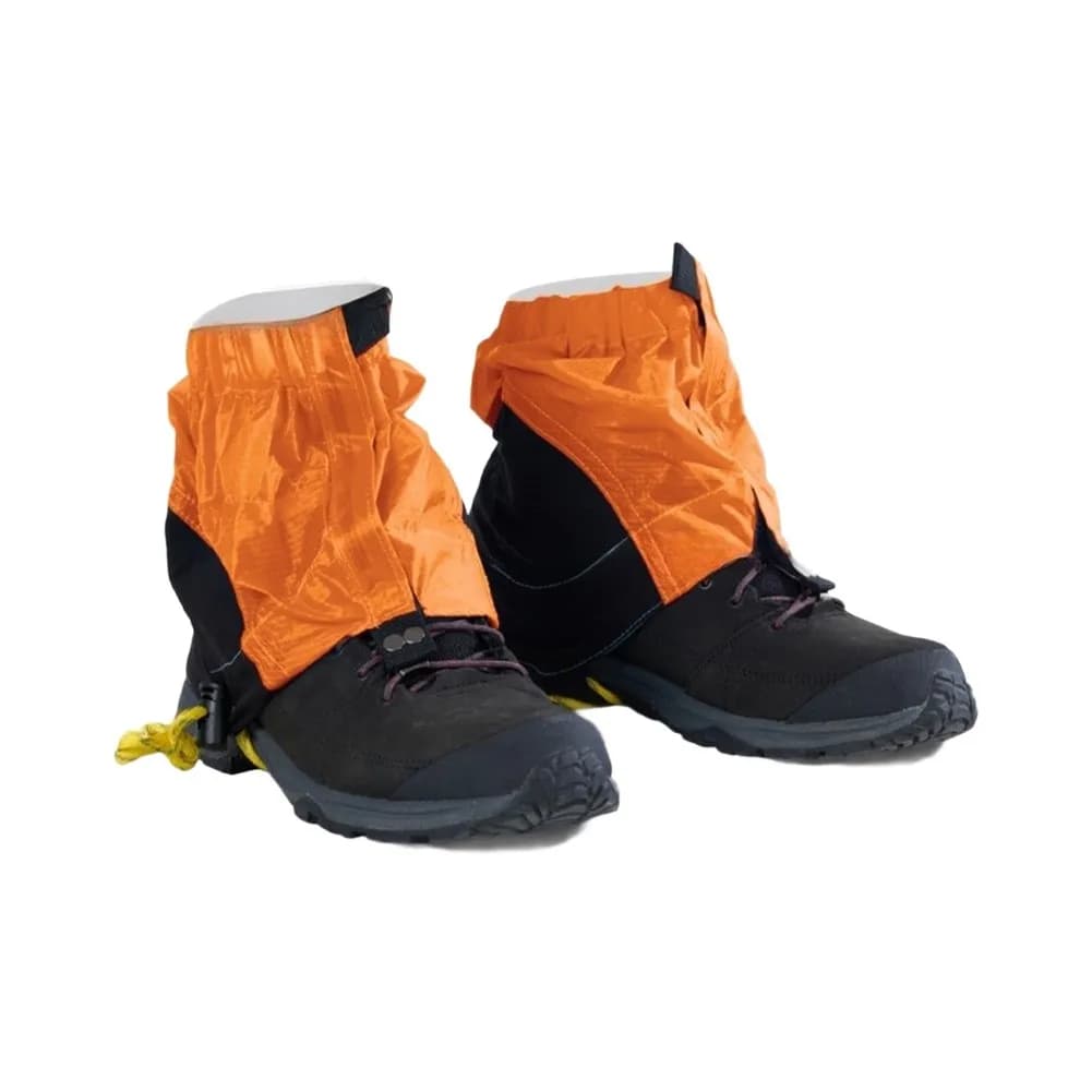 For Hiking Boots Outdoor Leg Protection Hiking Leg Covers For Rugged Terrains Silicone-Coated Nylon 20D Checkered Fabric
