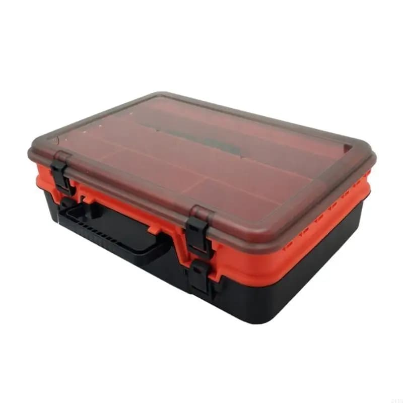 Waterproof Fishing Tackle Organizers Tackle Tool Dividers Box with Adjusted Dividers Clear Fishing Lures Storage Box