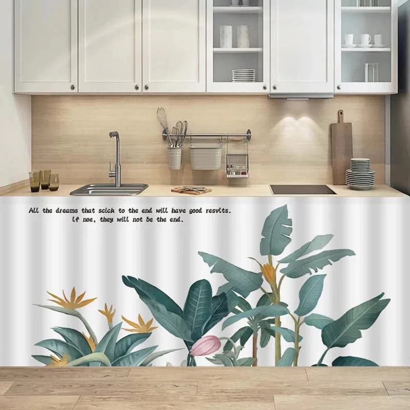Tende corte stampate VIKAMA, tende decorative per mobili da cucina, librerie, armadi, scarpiera, decorazioni per la casa