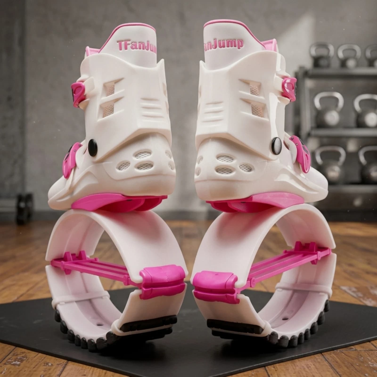 Jumping Shoes High-Top Fitness Jumping Shoes Kangaroo Jump Boots Adjustable Straps Sports Gear Buckle Closures