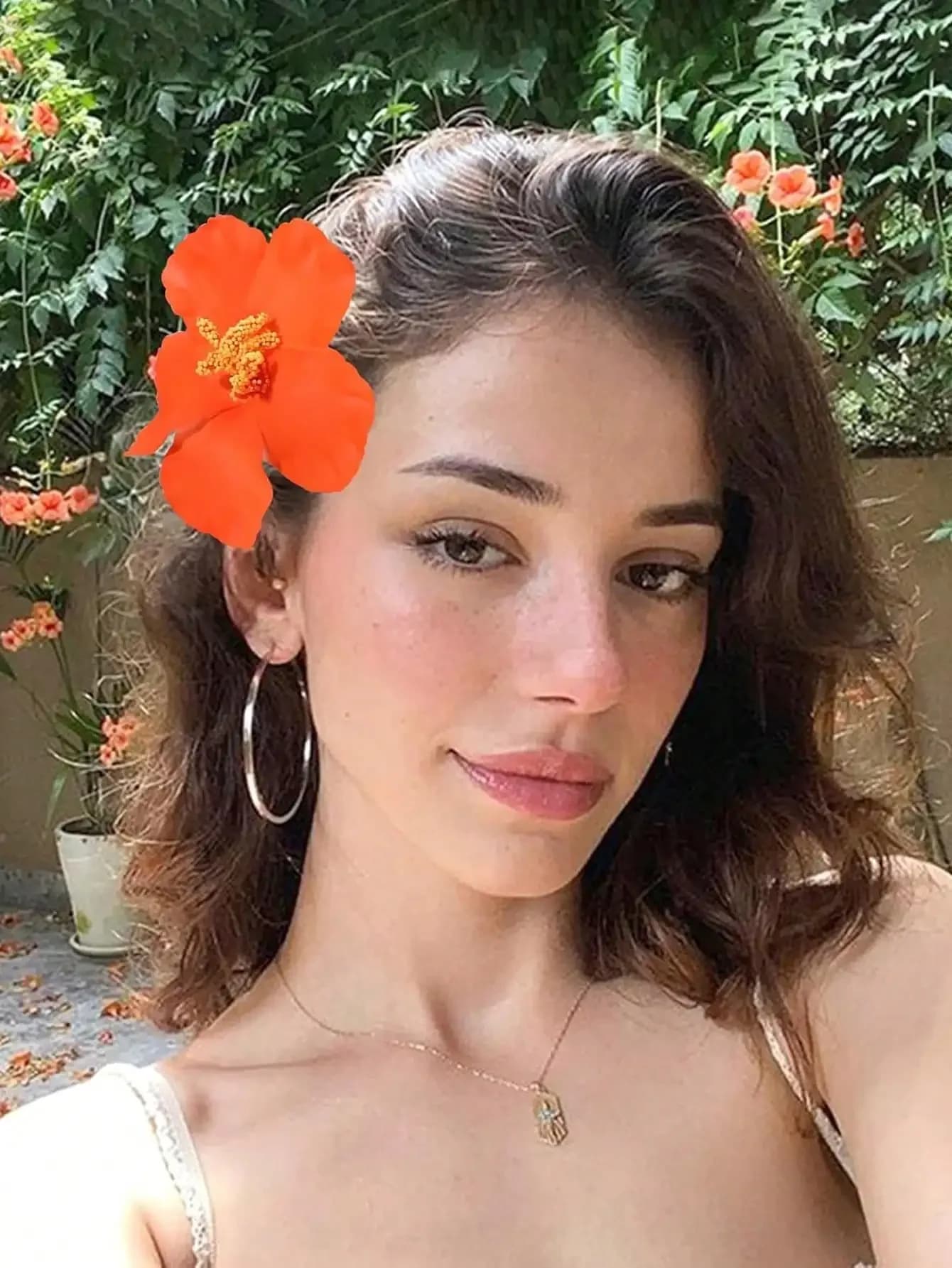 3 fermagli per capelli con fiori di ibisco tropicali per donna, stile boho, per feste in spiaggia