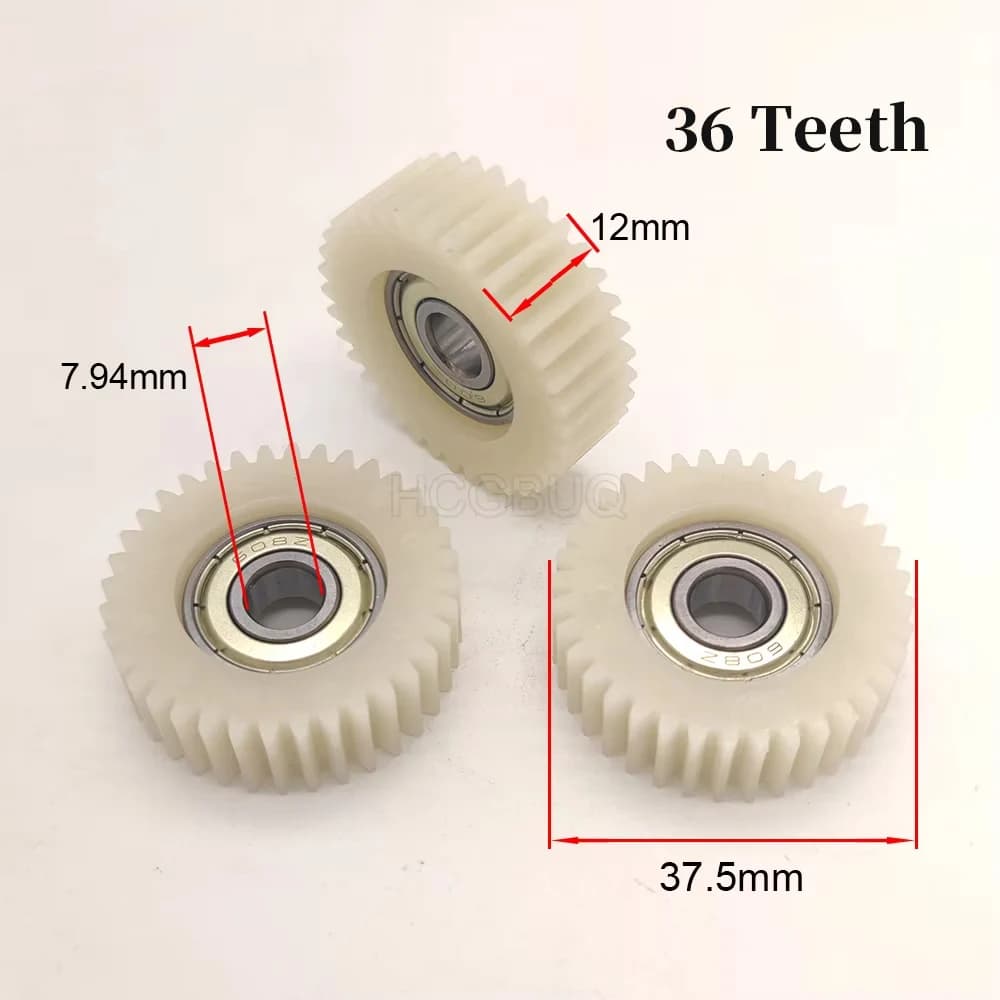 3 Pz 37.5x12mm Ingranaggio Planetario 36 Denti Ingranaggi Con Cuscinetti 8mm Mozzi Ruota Bici Elettrica Ingranaggio In Nylon Per Motore Bafang E-bike parti