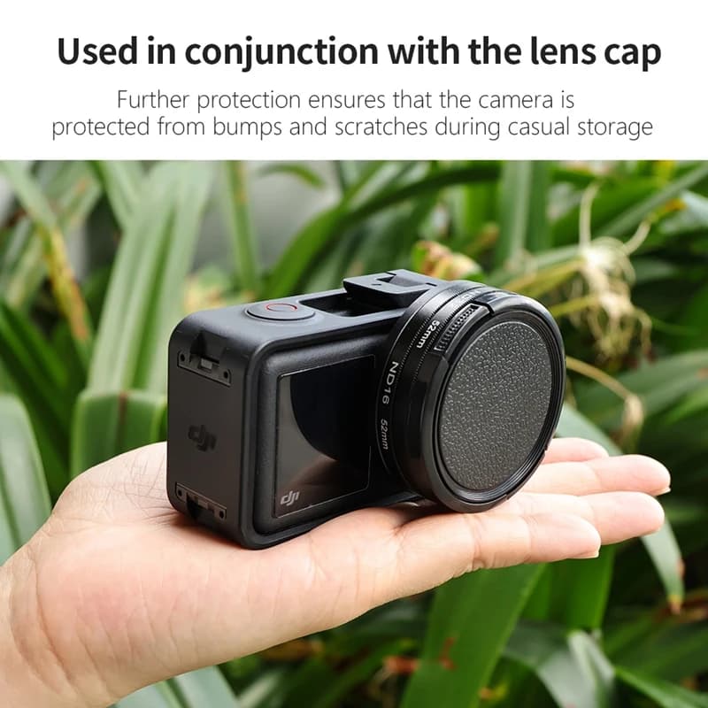 Per DJI Action 5Pro/4/3 52mm Anello Adattatore Filtri Filettati Fotocamera 10X Close-up ND CPL UV STAR NIGHT NERO SOFT Filtro Accessorio