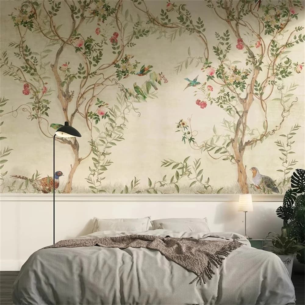 personalizzato Moderno e minimalista foglie gialle verdi carta da parati per pareti della camera da letto murale in legno 3D carta da parati sfondo decorazione della casa