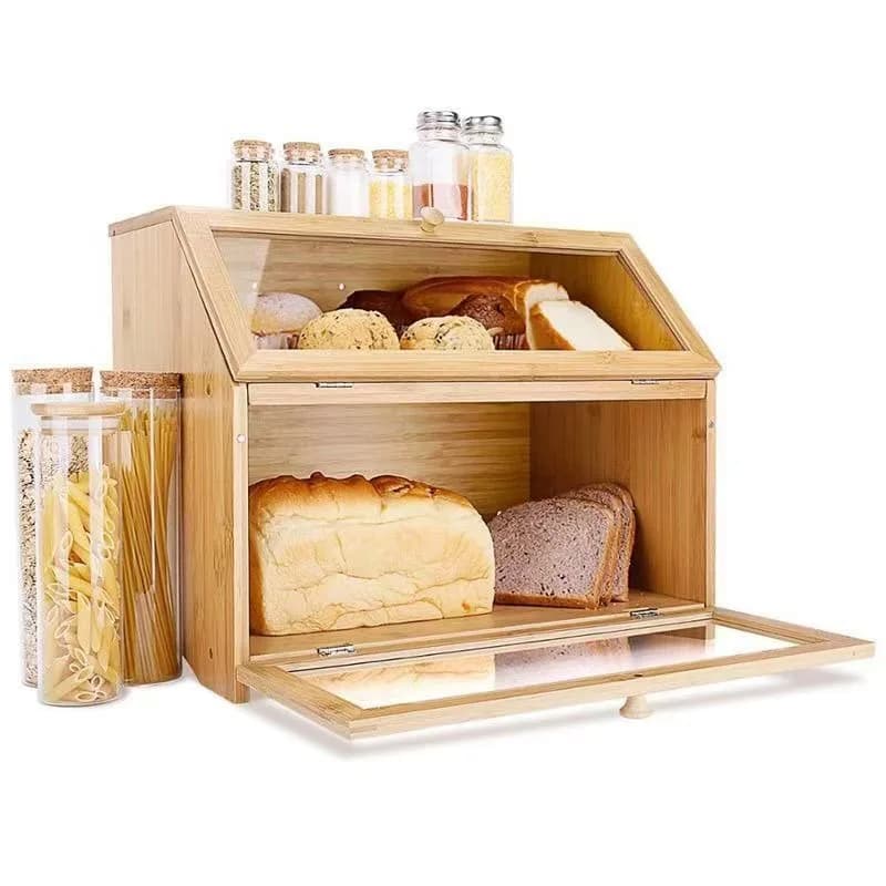 Tabletop food bread storage box, flip-top pastry and snack storage box