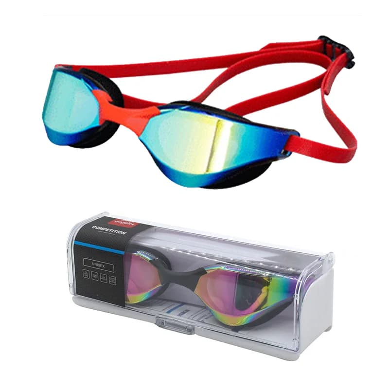 Hot Selling Anti Fog UV Protection Electroplated Silicone Swimming Goggles Professional Waterproof for Men Women with Box