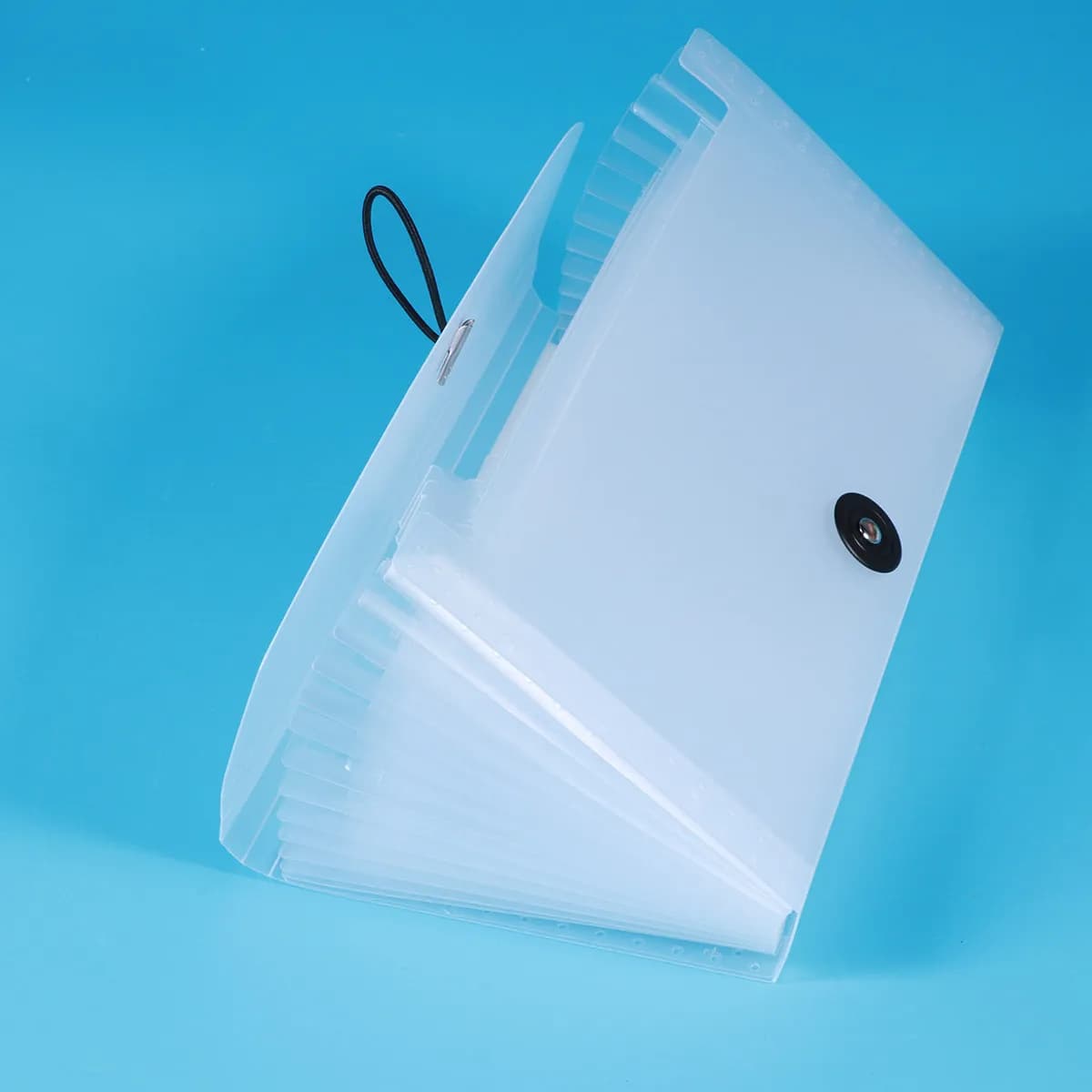 Cartella Portadocumenti Espandibile a 13 Tasche, Organizzatore Portatile con Fascia Elastica in PP Impermeabile, Cartella a Fisarmonica per Ufficio e Scuola