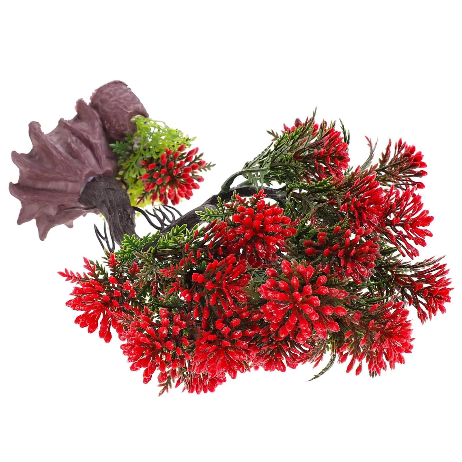Artificial Plant for Aquarium, Realistic Fin Plants in Plastic, Large and High Decorations for Aquariums