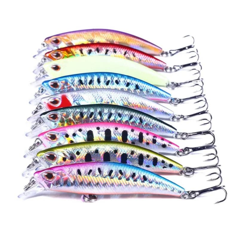 Nuova Esca Affondante a Lunga Gittata Tipo Minnow 6.8CM/6.5G, Esca Artificiale Minnow all'Ingrosso per la Pesca al Bass