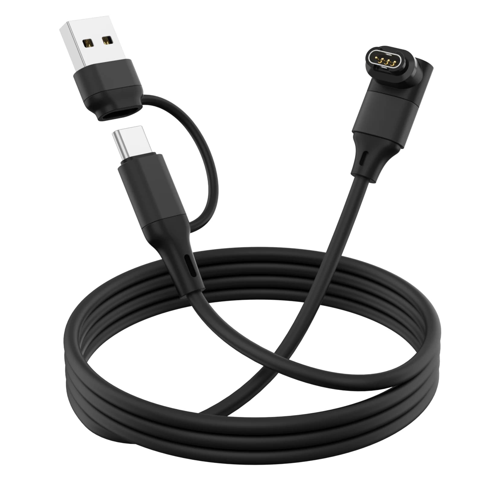 Cavo di ricarica 2in1 per Garmin 8 7 6 5 7X 7S 6s 6X/Forerunner 970 965 570 265 255 165 55/Vivoactive 6 5 4 3/Venu x1 3 2 Caricabatterie