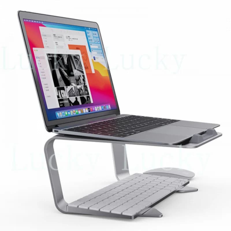 Supporto di Raffreddamento Regolabile in Alluminio per Laptop, Macbook Pro, iPad Air e Tablet