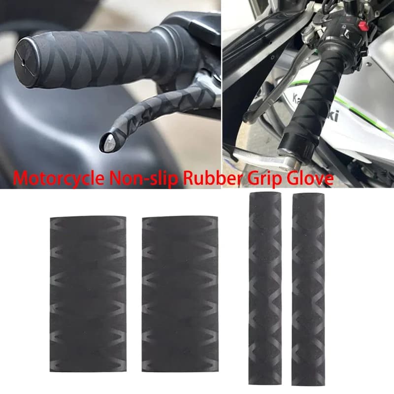 Universal Non-slip Rubber Grip Glove Motorcycle Handle Cover Universal Heat Shrinkable Grip Cover Sleeve Handlebar Covers