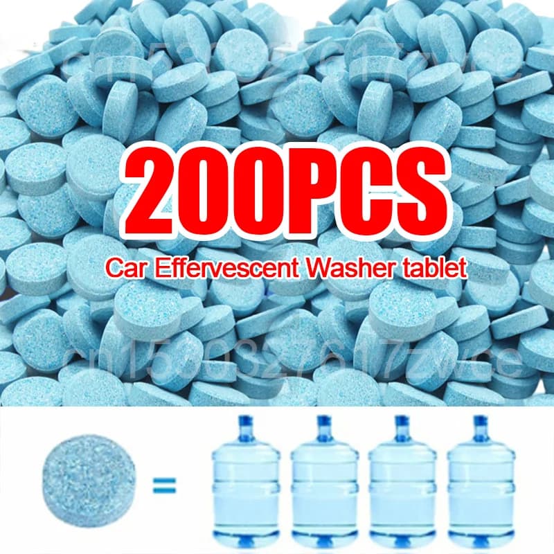 Detergente per parabrezza per auto Tablet effervescente per auto Detergente solido per acqua per vetro Accessori per automobili universali Detergente per auto spray