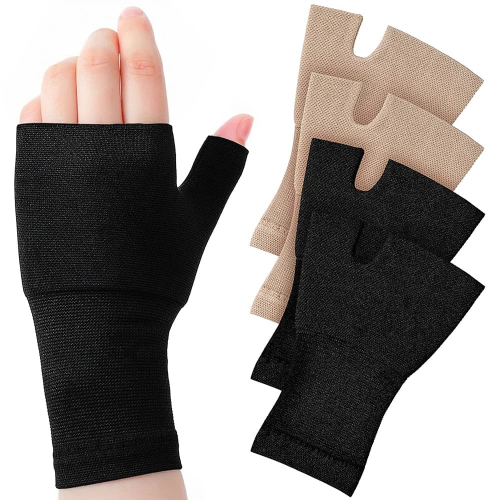 1 pair of compression gloves for the wrist, light and breathable sleeves for men and women, sport, volleyball, basketball, golf, yoga