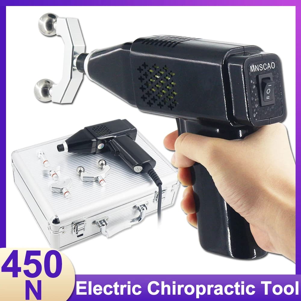 Electric Chiropractic Adjusting Tool Therapy Spine Pain Improve Scoliosis Body Massage Chiropractic Activator Gun