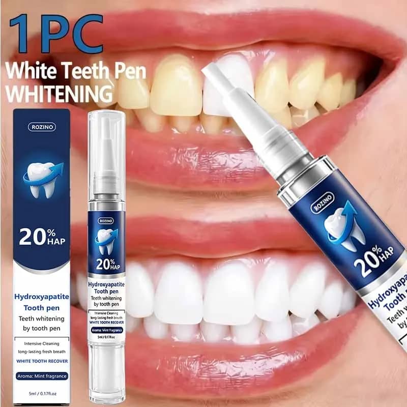 Fast-Acting Teeth Whitening Pen, Powerful Cleaning, Neutralizes Yellowness, Whitens Teeth, Cares for Gums, No Need to Rinse, Convenient for Home and Travel, Confidently Show Off White Teeth, No More Fear, a Must-Have Oral Care Product for Everyone