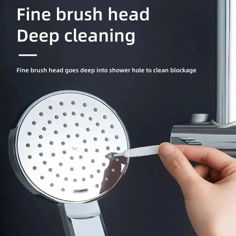 2024 Bathroom Micro Nylon Brush Shower Head Anti Clogginng Brush Mobile Phone Hole Gap Cleaning Tool Bathroom Acceg Cleanissorie