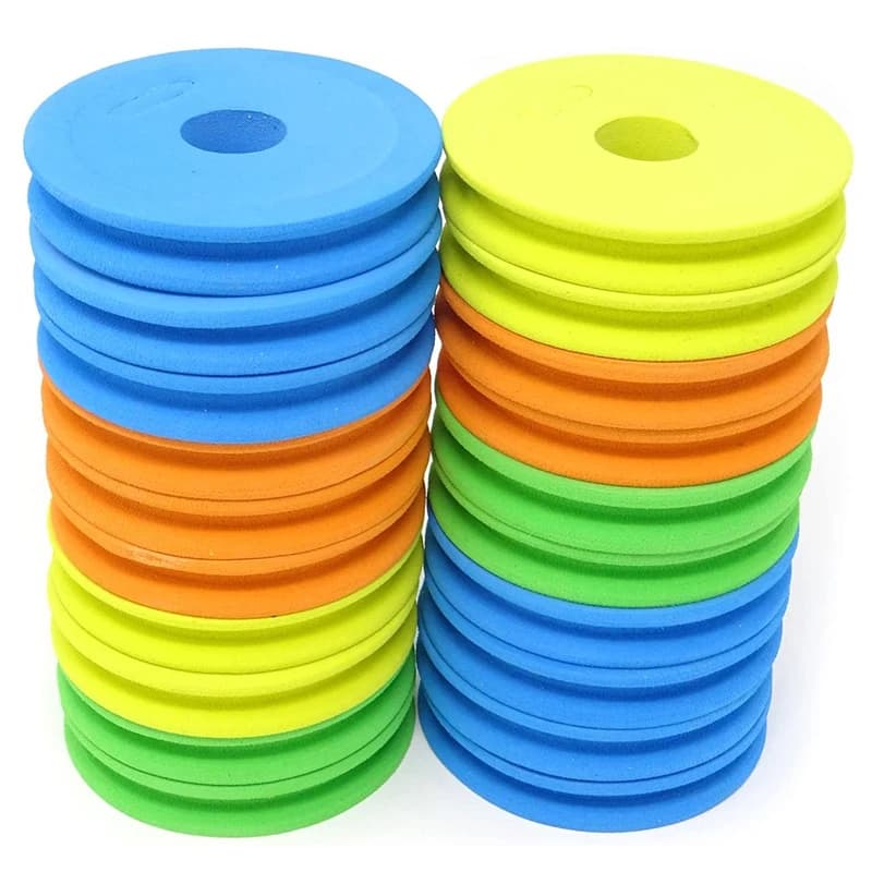 10/20pc Foam Spools Fishing Edge Love Fishing Line Face Accessories Foam Coil Trace Wire Swivel Tackle Fish Box Tool