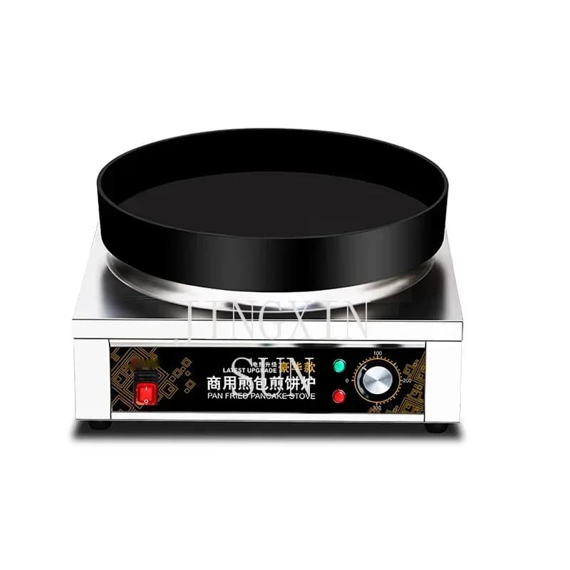 Portable 220v50X5CM Pan Frying Stove, Commercial Water Pan, Table Type Pan, Fried Dumplings, Pot Stickers, Automatic Pancake Ma
