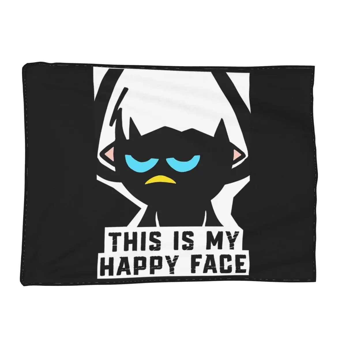 Calimero This Is My Happy Face Cartoon Anime Blanket Soft Warm Flannel Throw Blanket Plush for Bed Living room Picnic Home Sofa