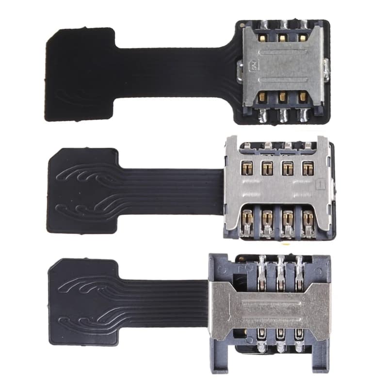 Micro adattatore ibrido doppia doppia scheda SIM per microfono Extender telefono Android