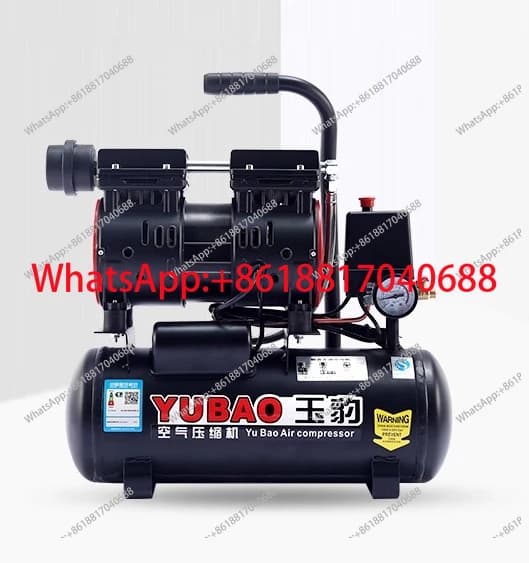 Oil-free silent air compressor, air compressor 220V air pound large paint high pressure flush pump