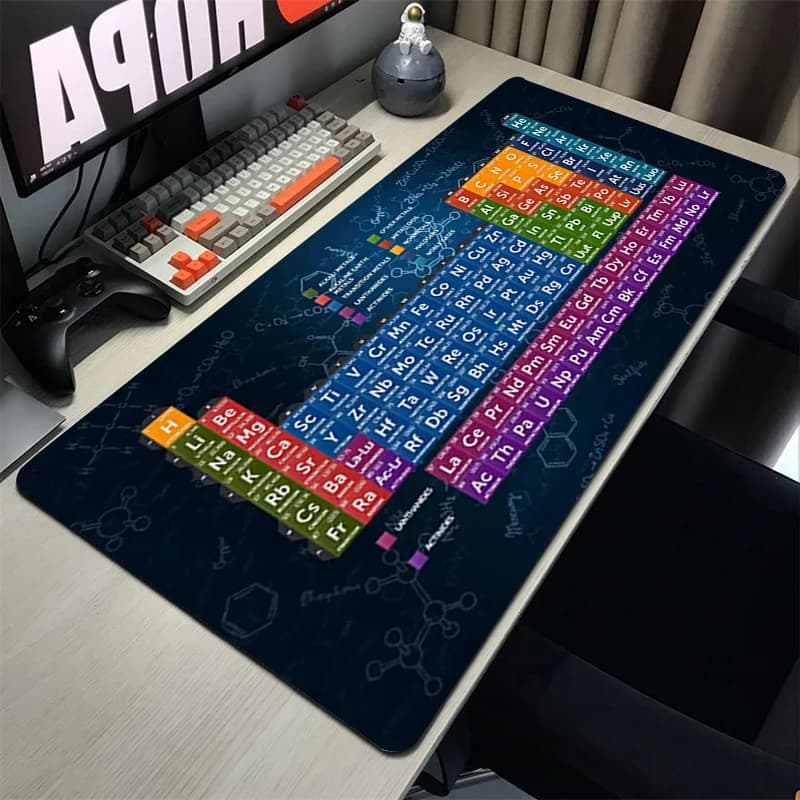 Tavola periodica degli elementi tappetino per Mouse tastiera da gioco tappetini per Mouse Computer da ufficio Mausepad Gamer accessores tappetino per Mouse Xxl tappetino da scrivania